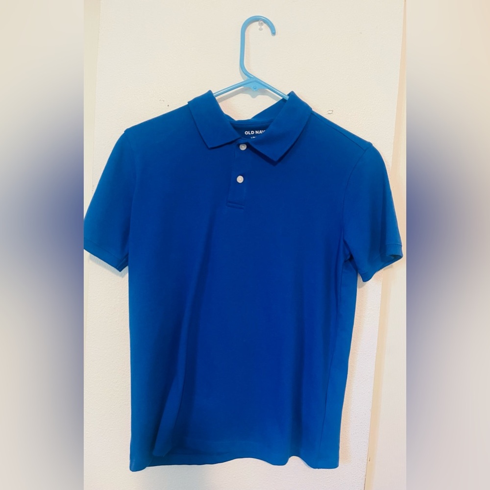 Blue boys old navy polo shirt